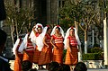 Traditional dancing in  the square.