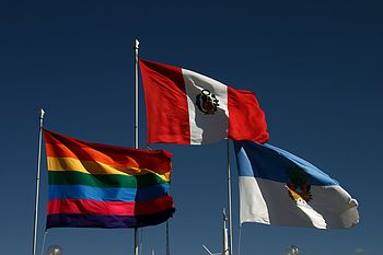 Inca, Peru & Puno flags