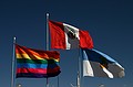 Inca, Peru & Puno flags